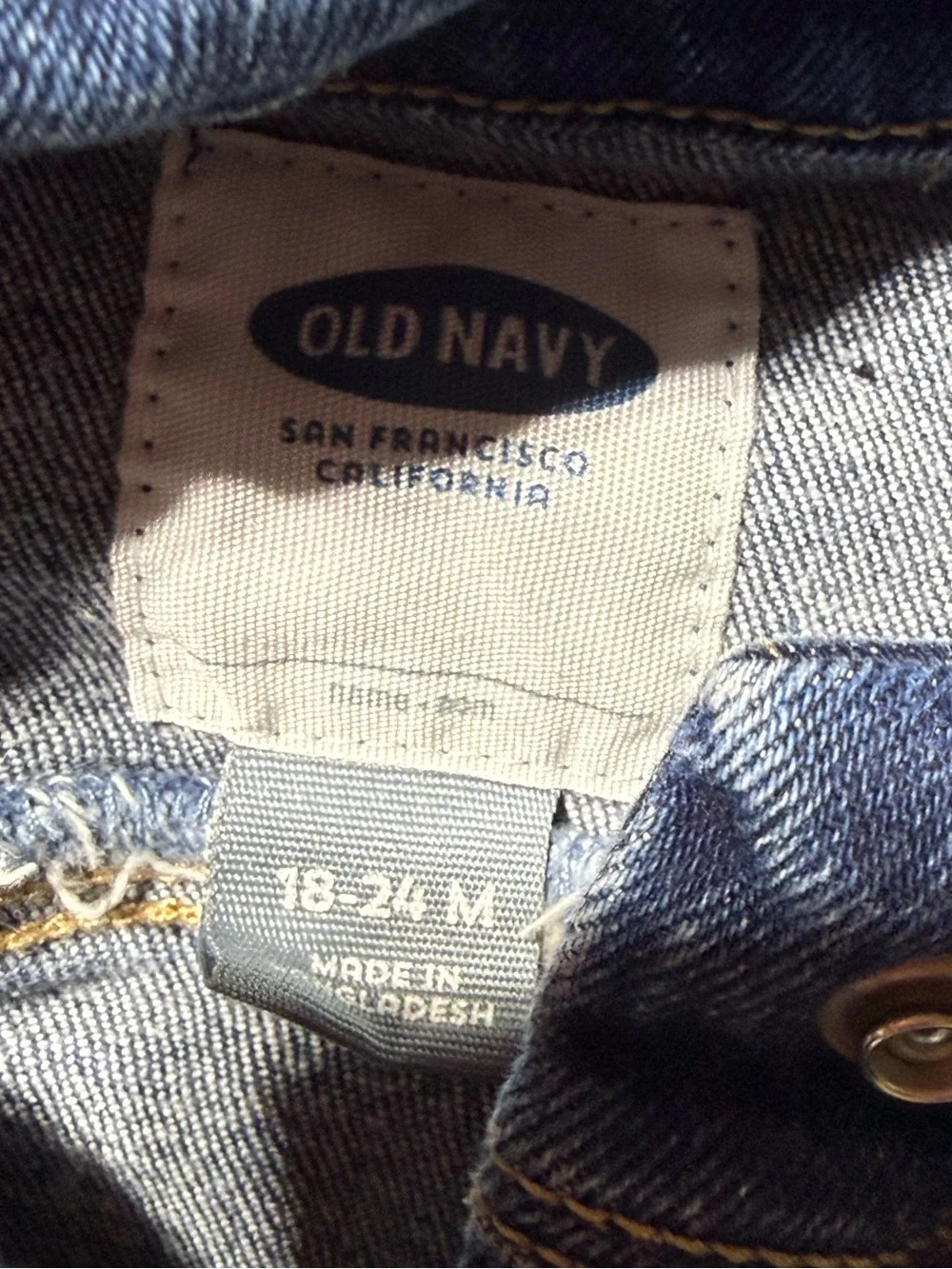 Kids Dark Blue Denim Jacket - old navy 24m